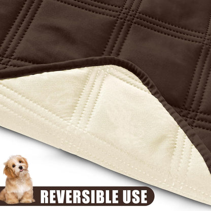 Smiry Waterproof Dog Bed Cover Blanket 30x70, Soft Reversible Pet Blanket, Washable Leakproof Cats Dogs Couch Cover for Sofa, Couch, Furniture, Grey/Dark Grey