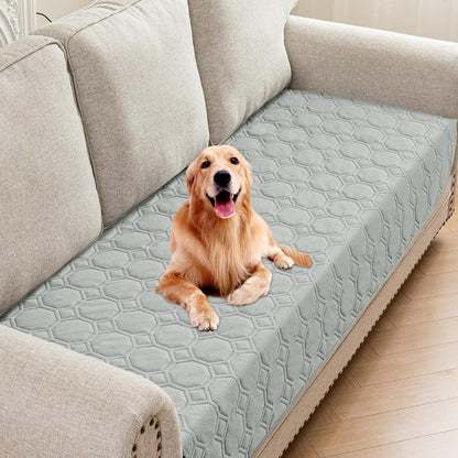 ZNSAYOTX Ultimate Cozy Blankets (30"x70") 100% Waterproof Sofa Mat Blanket for Dog Pets, Bed Couch Protector with Non-Slip Back Washable Durable, Pee Scratch Proof Easy to Clean (Dark Grey)