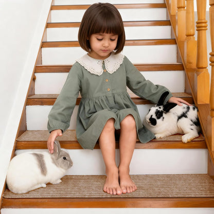 Extra Wide Non Slip Stair Treads for Wooden Steps – 15 Pack 9" x36'' Extra Wide Carpet Runners with Reusable Adhesive, Step Pads for Dogs, Kids, Seniors, Machine Washable – Geige