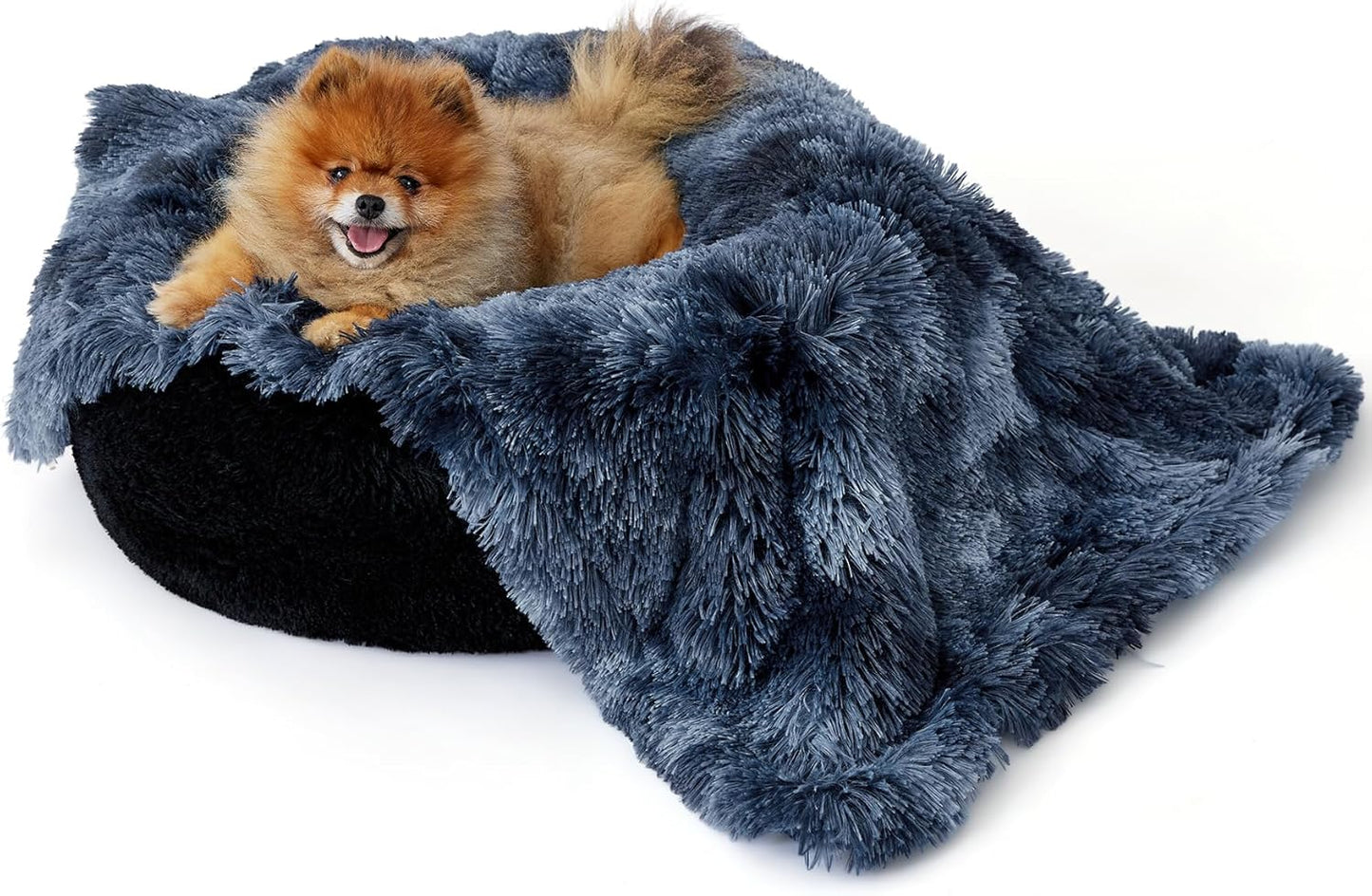 Bedsure Dog Blankets for Large Dogs, Fluffy Waterproof Dog Blanket for Couch Protector and Bed Washable, Fuzzy Faux Fur Pet Throw Blankets for Calming, Dog Accessories, XL, 50×60 inch, Tie-dye Grey
