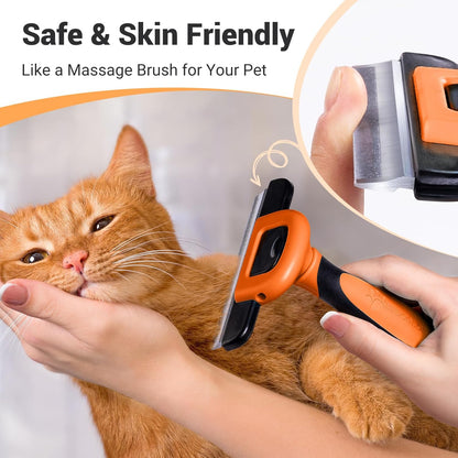 MIU COLOR Pet Grooming Brush, Deshedding Tool for Dogs & Cats, Effectively Reduces Shedding by up to 95% for Short Medium and Long Pet Hair