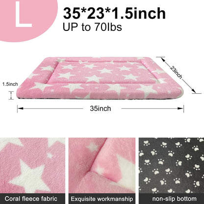Dog Bed Mat – Soft & Comfortable Dog Kennel Pad for Crate – Durable Crate Bed & Mat for Dogs & Cats – Ideal for Crate, Kennel, and Home Use
