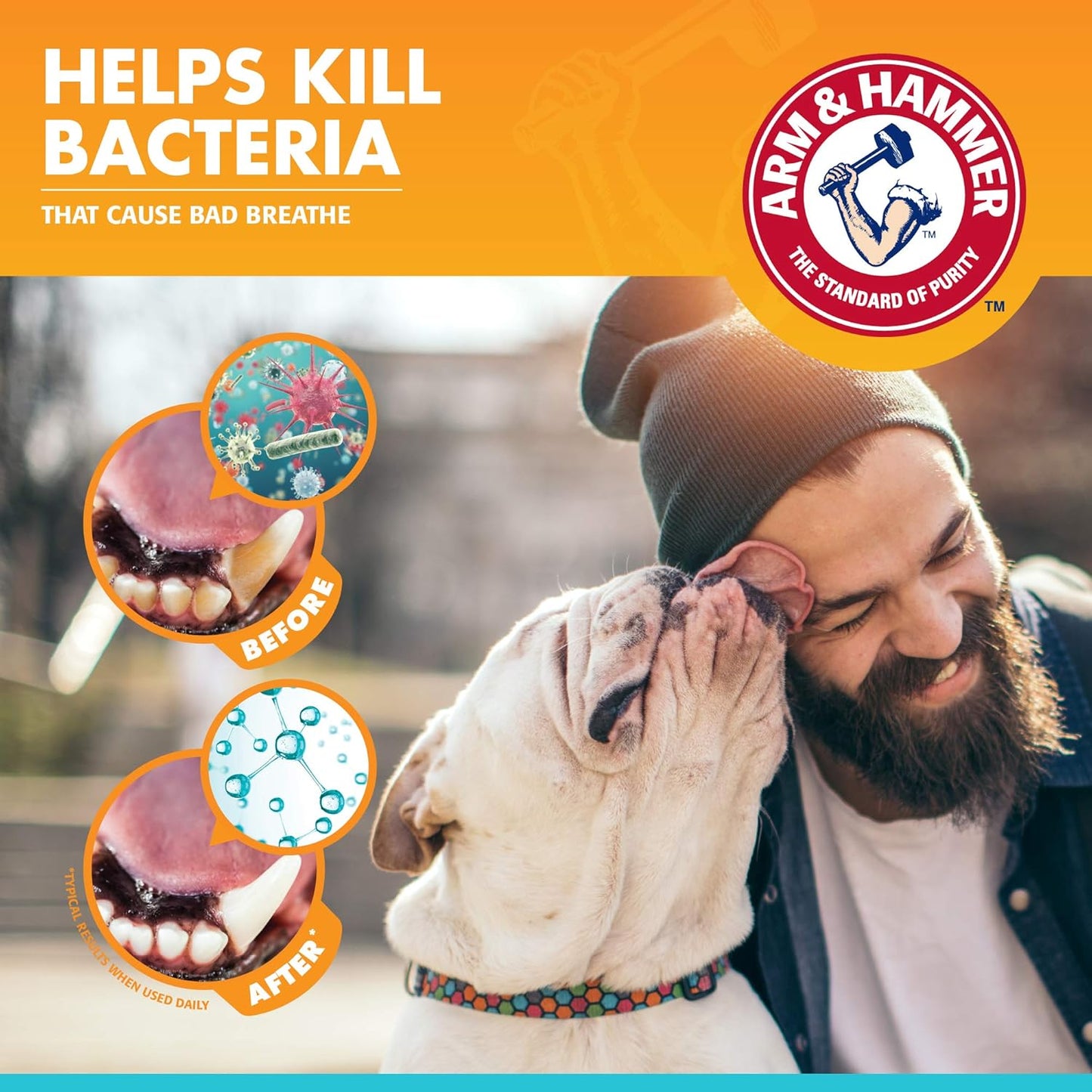 Arm & Hammer for Pets Fresh Breath Enzymatic Dog Toothpaste, Vanilla Ginger Flavor, Safe for Puppies and Adult Dogs, Daily Baking Soda Dental Gel to Eliminate Bad Breath, 2.5 Oz