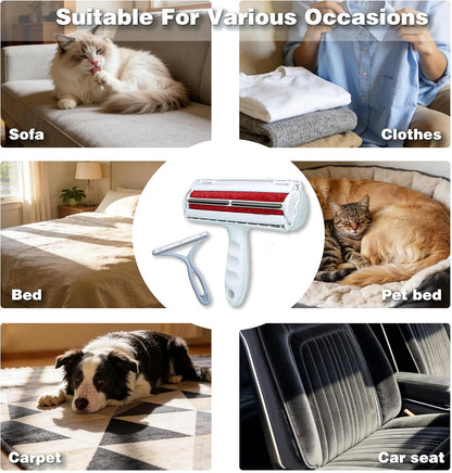 Pet Hair Remover Roller, a Reusable pet Hair Removal Tool, Suitable for Sofas, Furniture, Carpets, Cars, and Bedding for Removing cat and Dog Hair