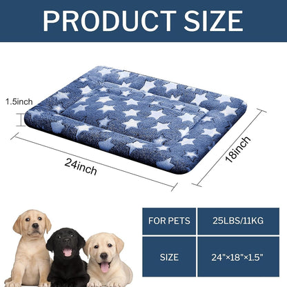 Dog Bed Mat – Soft & Comfortable Dog Kennel Pad for Crate – Durable Crate Bed & Mat for Dogs & Cats – Ideal for Crate, Kennel, and Home Use