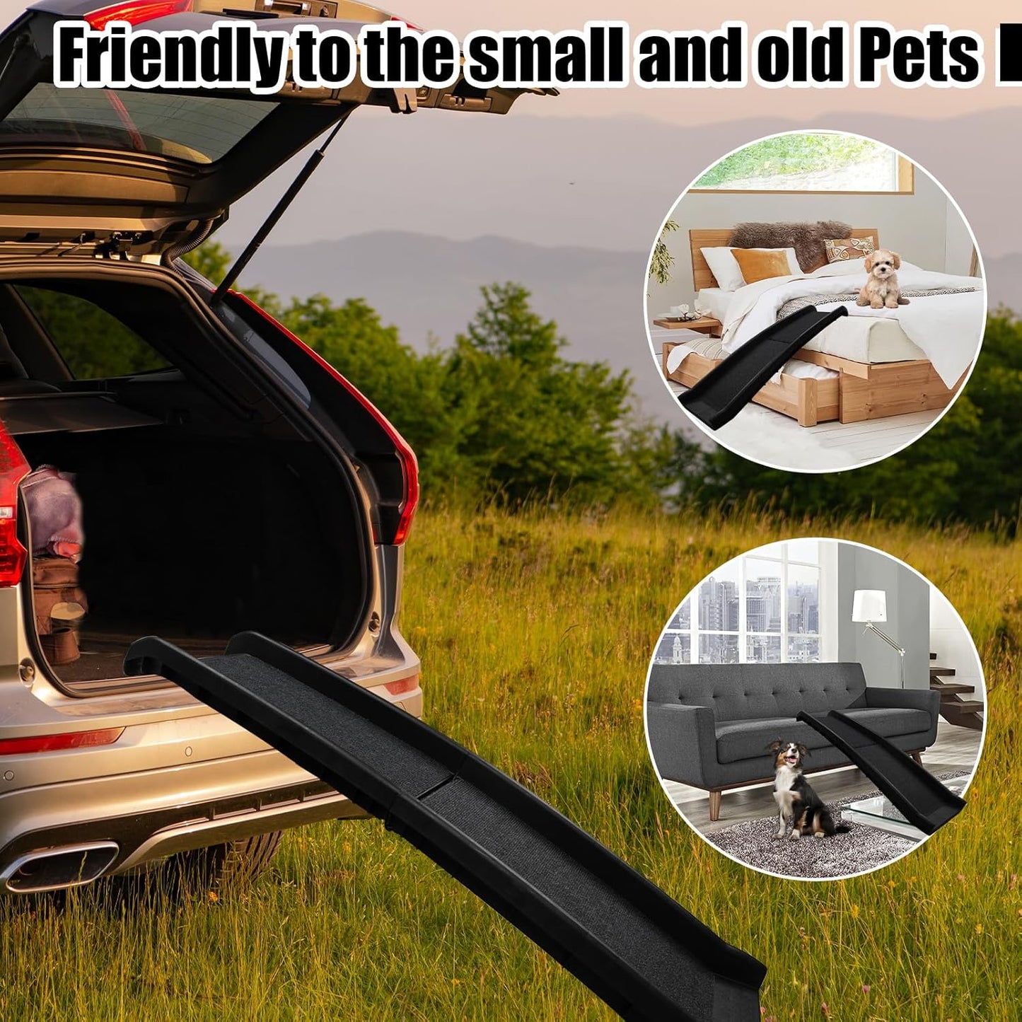 PawStep 50706 Non-Slip Carpet with Adhesive Backing for 50524 Pet Ramp (1-Set)