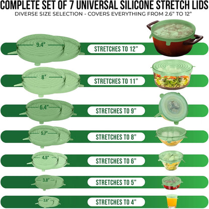 Reusable Silicone Can Lids – 2.6 Inch Can Covers for Dog & Cat Food – Universal Fit - Airtight Stretch Lids for Pet Food Cans, BPA-Free, Dishwasher Safe – 10 Pack