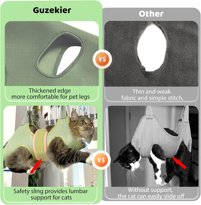 Guzekier Dog Grooming Hammock Harness for Dogs, Dog Nail Clipper
