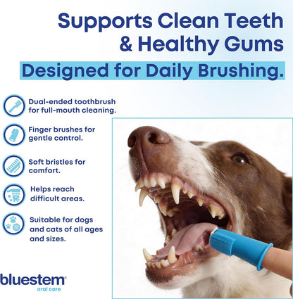 Bluestem Toothbrush and Finger Brush (Brush Set)