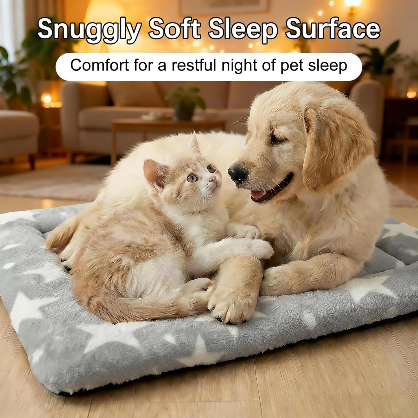 Dog Bed Mat – Soft & Comfortable Dog Kennel Pad for Crate – Durable Crate Bed & Mat for Dogs & Cats – Ideal for Crate, Kennel, and Home Use