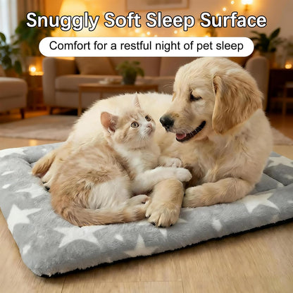 Dog Bed Mat – Soft & Comfortable Dog Kennel Pad for Crate – Durable Crate Bed & Mat for Dogs & Cats – Ideal for Crate, Kennel, and Home Use