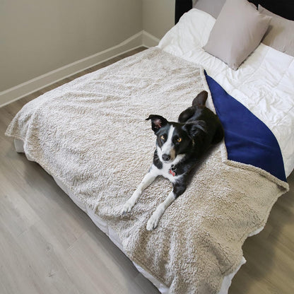 Kritter Planet Waterproof Dog Blanket, Reversible Water Proof Pet Blanket for Couch, Bed & Sofa, Washable Couch Covers for Large Dogs - Protects Furniture from Fur, Dirt, and Accidents