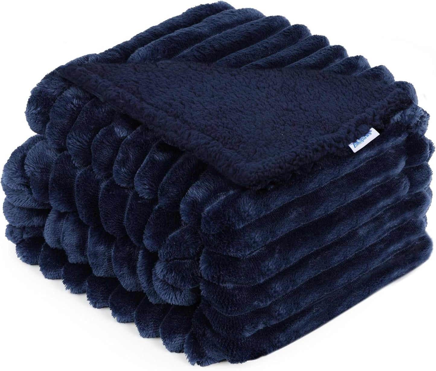 Waterproof Dog Blanket for Large Dogs - Washable Cat Blankets for Couch Bed Protection, Super Soft Calming Reversible Pet Blanket for Pet Kitten Puppy (Green, 50"x60")