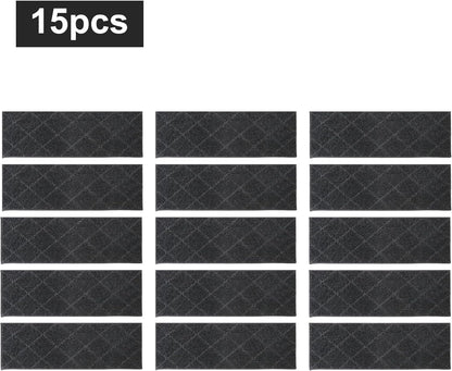 COSY HOMEER Edging Stair Treads Non-Slip Carpet Mat 28inX9in Indoor Stair Runners for Wooden Steps, Edging Stair Rugs for Kids and Dogs, 100% Polyester TPE Backing (7pc, Beige)