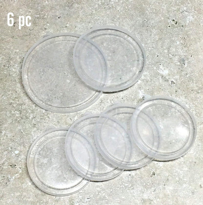 ALAZCO 6pc BPA-Free Can Covers - Large Medium & Small Plastic Tight Seal Lids For Canned Goods or Pet Dog Cat Food Saver Reusable