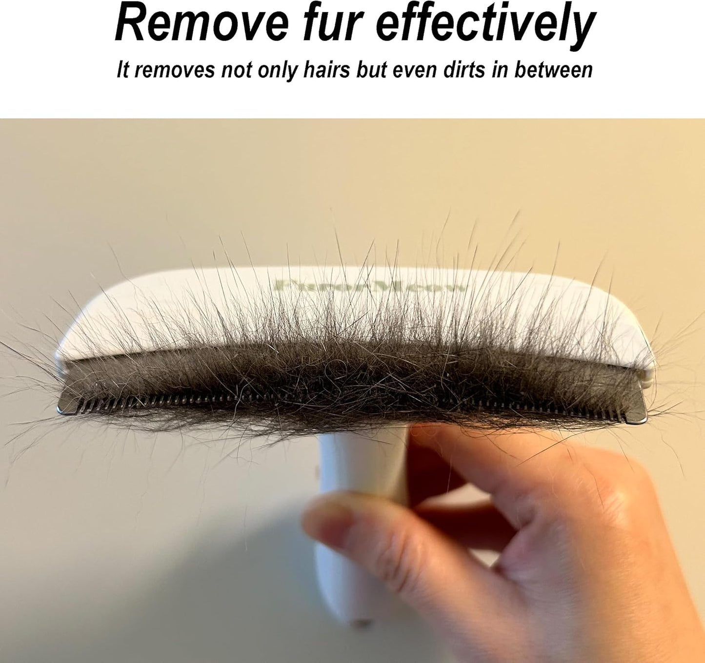 Pet Deshedding Tool with Curve Blade, Cat Grooming Brush, Tight V-shaped Teeth Shedding Comb for Cat and Dog (Pink, Large)
