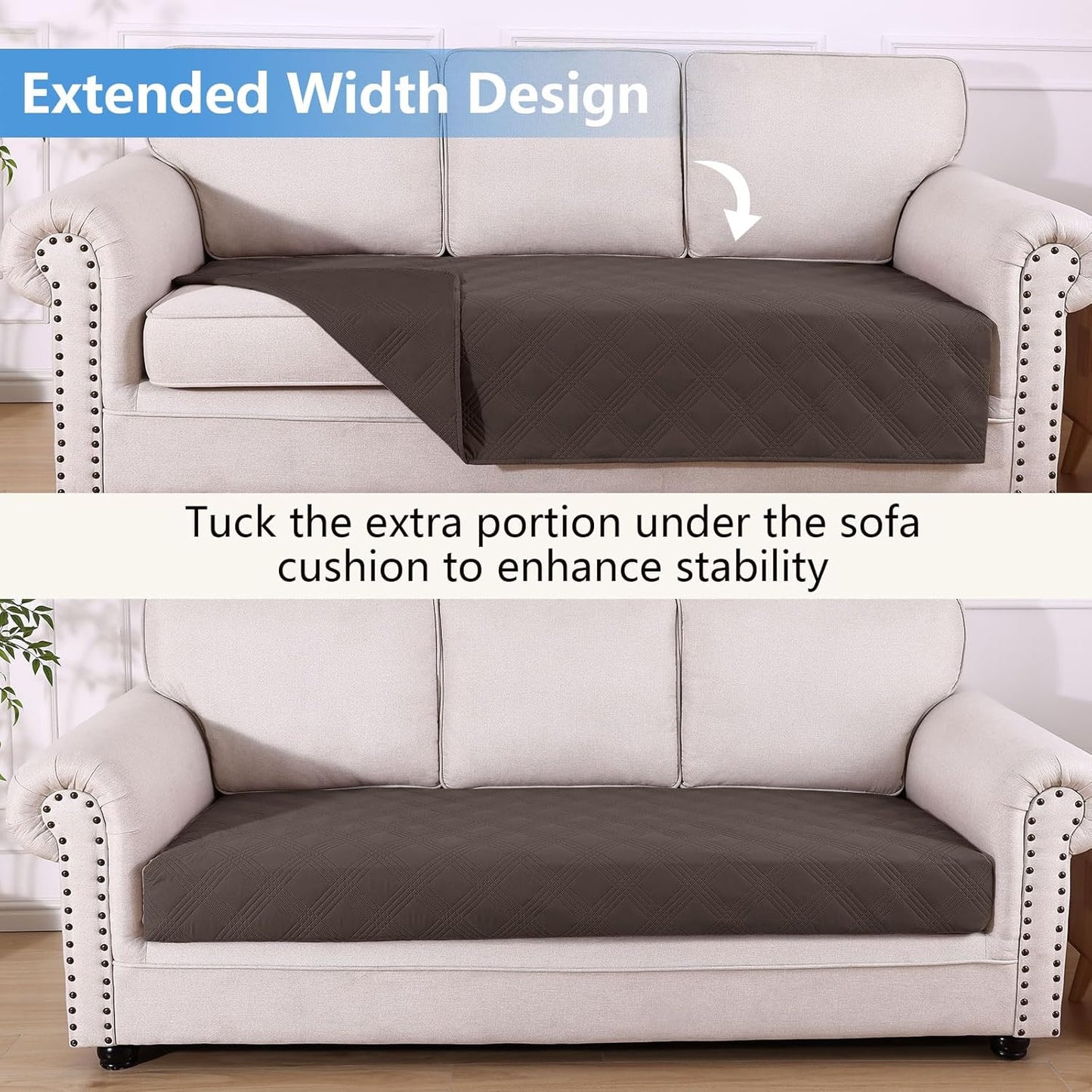 hyha Waterproof Dog Bed Blanket, Soft Pet Blankets, Waterproof Couch Cover for Dogs, Reversible Sofa Covers Washable for Furniture (30x70 Inch, Taupe/Beige)