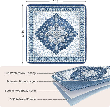 INVENHO Washable Pee Pads for Dogs 72"x72" Reusable Dog Pads Extra Large Upgrade Non-Slip Dog Pee Pads Heavy Absorbency Puppy Pee Pads Quick Dry Whelping Pads/Waterproof Puppy Training Pad