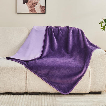 Waterproof Blanket 60"x80" for Adults, Reversible Waterproof Bed Cover for Dogs Cats Pets, Soft Leakproof Blanket for Bed Couch Sofa Furniture Protector, Dusty Pink/Off White