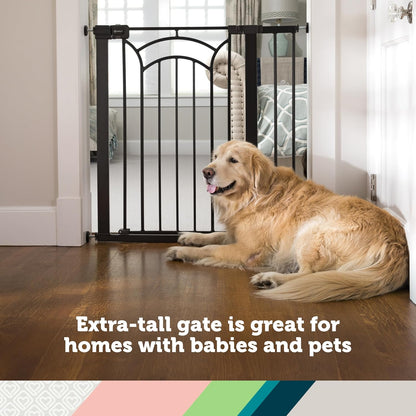 Safety 1st Easy Install Baby Gates for Doorways, Tall & Wide, Décor Easy Install, Pressure Mount Fastening, No Drilling