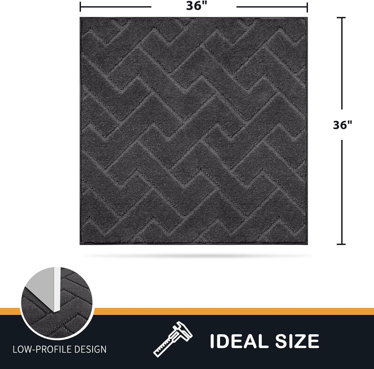 PURRUGS Dirt Trapping Door Mat 20" x 31.5", Non-Slip Machine Washable Entry Rug, Dog Doormat, Indoor Front Door Mat, Super Absorbent Entryway Rug for Muddy Shoes & Paws, Taupe
