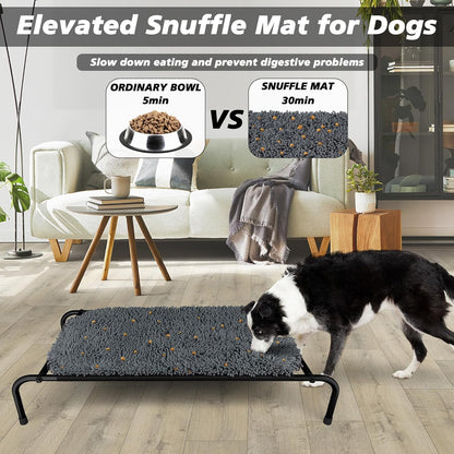 Rundik Snuffle Mat for Dogs, 17'' x 21'' Dog Sniffing Interactive Feeding Game Boredom, Puzzle Toys Encourages Natural Foraging Skills and Stress Relief Small/Medium/Large Dogs