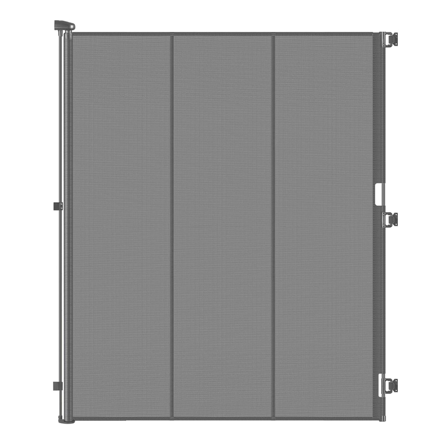 Reinforced 72" Extra Tall Pet Gate for Cat, Dog, Puppy & Baby, Jump-Resistant & Prevent Crawling Underneath Retractable Baby Gates, Fits 0-55" Width Safety Mesh Dog Gate, 6 Foot Extra Tall Cat Gate