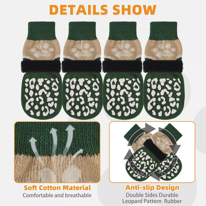 KOOLTAIL Dog Socks Shoes for Hot Pavement to Prevent Licking Paws, Winter Dog Boots&Paw Protector for Hardwood Floors Anti Slip,Traction Control Grip Booties for Small Medium Large Senior Dogs,Black M
