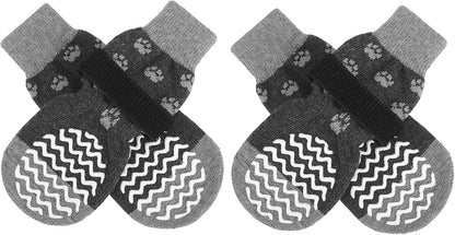 EXPAWLORER Anti Slip Dog Socks to Prevent Licking Paws, Dog Shoes for Hot Pavement, Dog Booties for Small Medium Large Senior Dogs, Traction Control Boots & Paw Protectors for Hardwood Floors