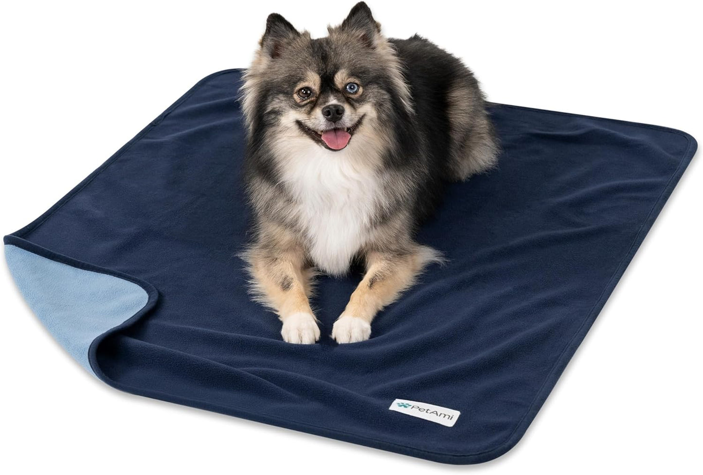 PetAmi Waterproof Dog Blanket for Medium Large Pets Dogs Cats, Pet Couch Cover Protector for Furniture, Reversible Washable Soft Fleece Cat Blanket for Bed Couch Sofa, 40x60 (Taupe/Beige)