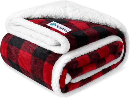 PetAmi Waterproof Dog Blanket for Couch, Large 60x40, Pee Proof Sherpa Fleece Reversible Pet Throw, Furniture Protector for Bed Sofa Kennel, Soft Washable Cover for Medium Dogs Cats, Grey Sherpa