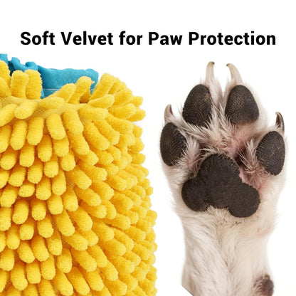 ETIAL 2-in-1 Dog Paw Cleaner & Dryer Cup with Built-In Towel, Portable Pet Foot Cleaning Washer for Mud, Dirt, Sand, and Water, Machine Washable, Foldable Design for Travel (S)