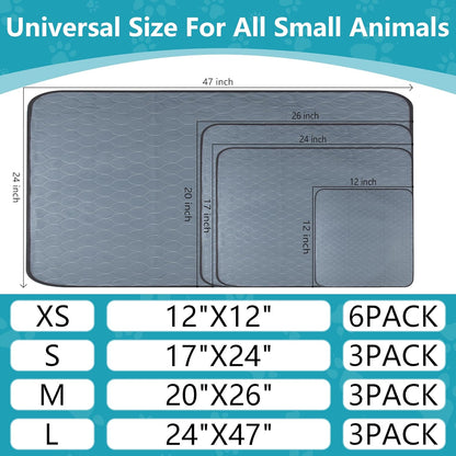 Bunlitent Washable Pee Pads for Dogs 72x72, 2 Pack, Extra Large Reusable Puppy Pads, Dog Training Pads with Quick Dry, Large Anti-Slip Dog Pee Pads, Whelping Pads, Potty Pad