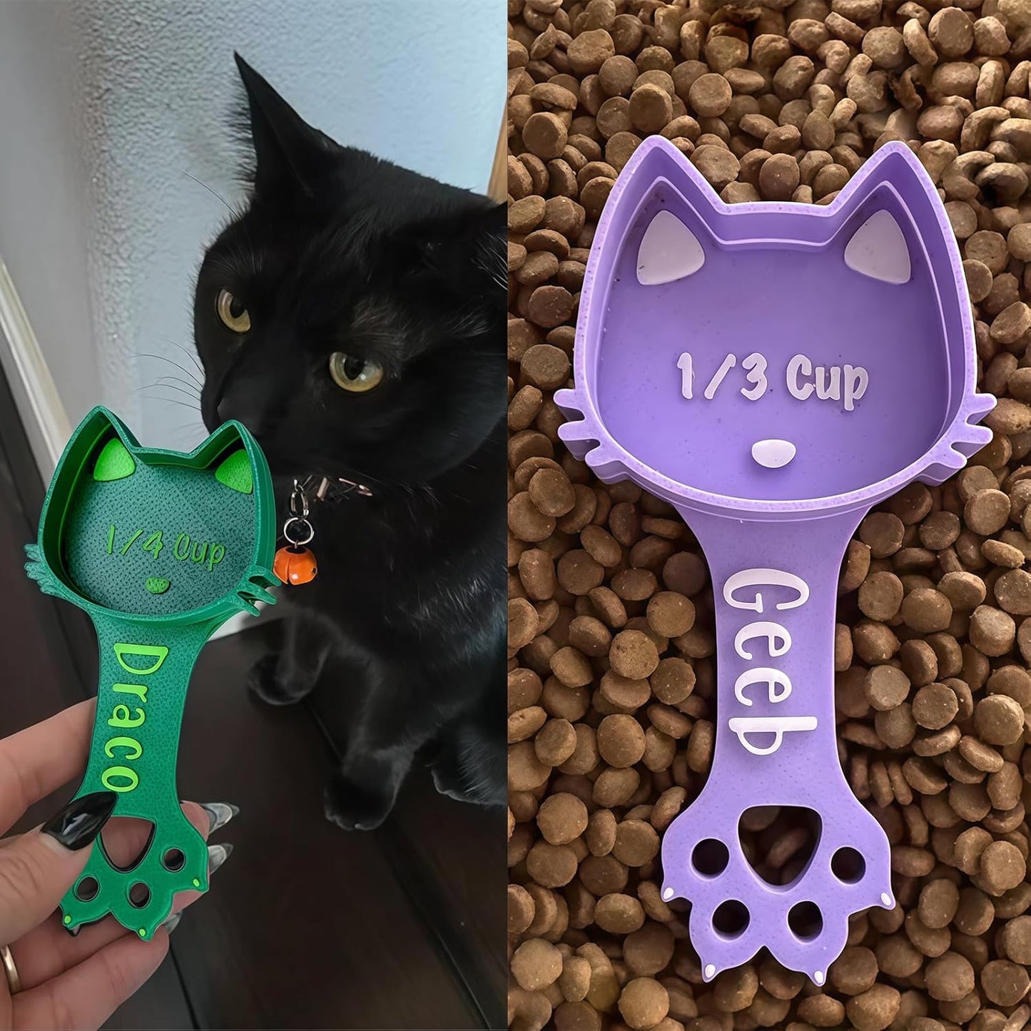 ubjva Personalized Dog Food Scoop Custom Dog Food Measuring Cup with Name Pet Accessories Gifts for Pet Lover