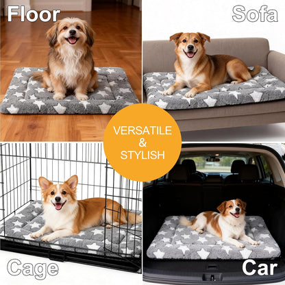 Dog Bed Mat – Soft & Comfortable Dog Kennel Pad for Crate – Durable Crate Bed & Mat for Dogs & Cats – Ideal for Crate, Kennel, and Home Use