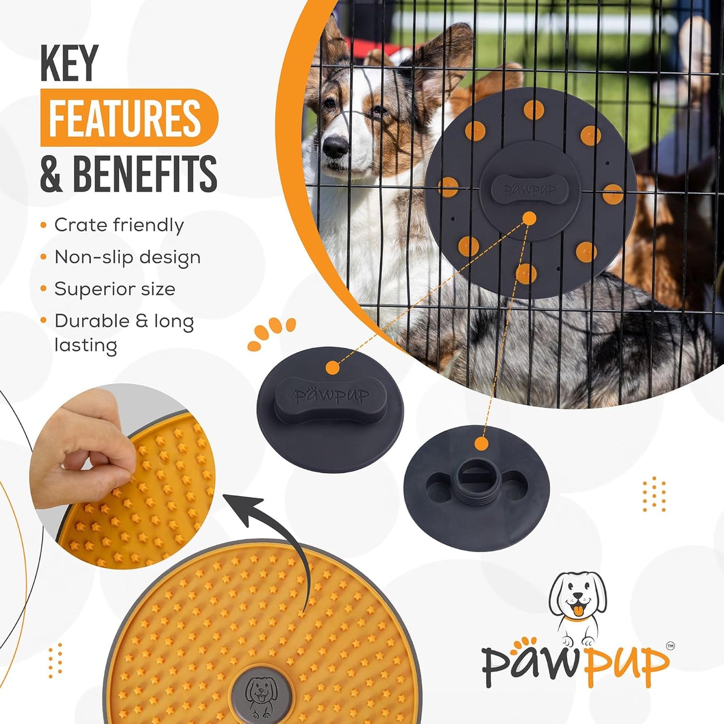 Lick Mat for Dogs - 8.2" Extra Large Dog Licking Mat, Slow Feeder for Anxiety Relief, Non-Slip, Crate Friendly, Easy to Clean, Perfect for Peanut Butter, Yogurt & Pumpkin Puree (Sea Green)