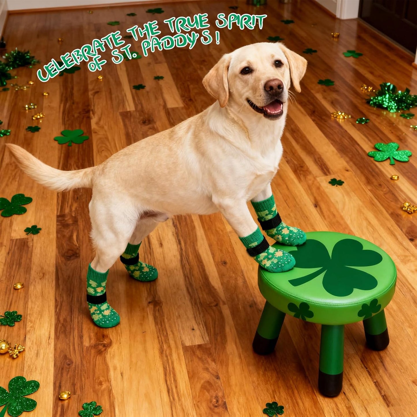 EXPAWLORER Anti Slip Dog Socks to Prevent Licking Paws, Dog Shoes for Hot Pavement, Dog Booties for Small Medium Large Senior Dogs, Traction Control Boots & Paw Protectors for Hardwood Floors