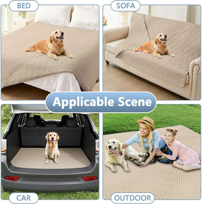 hyha Waterproof Dog Blanket, Soft Pet Bed Blankets, Waterproof Sofa Couch Cover for Dogs Washable, Reversible Pet Couch Covers for Sofa Furniture (30x70 Inch, Grey/Dark Grey)