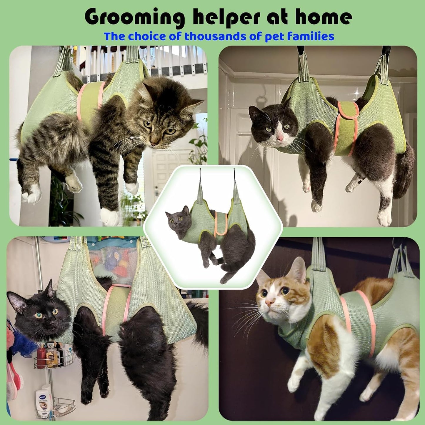 Guzekier Dog Grooming Hammock Harness for Dogs, Dog Nail Clipper