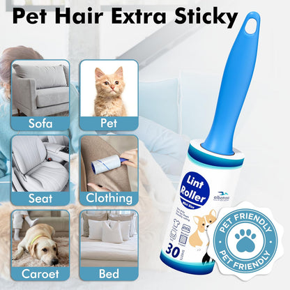 Lint Rollers for Pet Hair Extra Sticky, 800 Sheets Mega Value Set Lint Rollers for Pet Hair Removal, Dog and Cat Lint Remover for Clothes, Furniture, Carpet