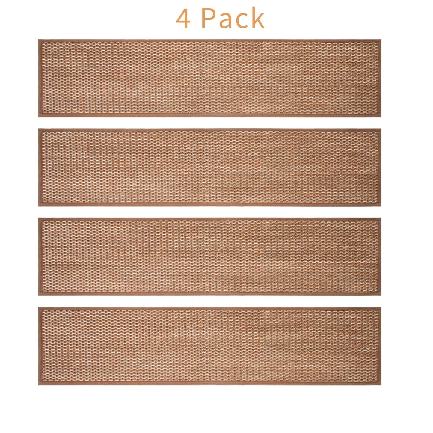Carpet Stairs Runner for Wood Stairs, 8"x 30",Reusable Washable Self-Stick Stair Treads, for Indoor Steps, Non Slip for Kids Elders and Pets Stair Mats Residue Free, Grey 15-Pack