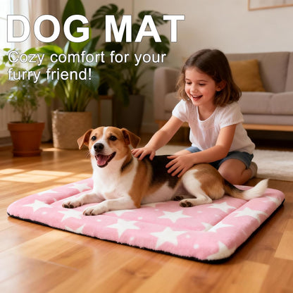 Dog Bed Mat – Soft & Comfortable Dog Kennel Pad for Crate – Durable Crate Bed & Mat for Dogs & Cats – Ideal for Crate, Kennel, and Home Use