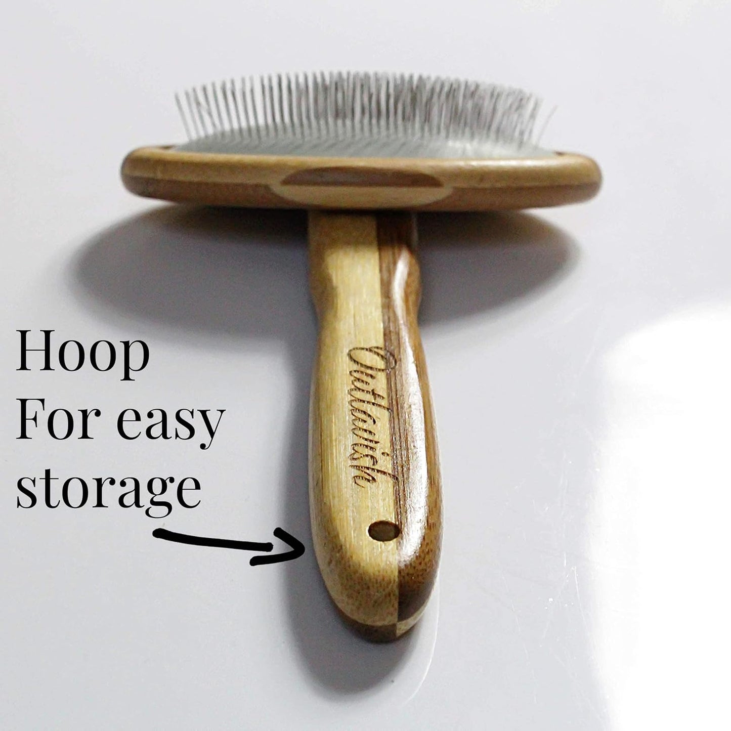 Sheepskin Brush Rug Wool Carpet Cleaner Bamboo Wire Slicker Carding, Unmats Fur & Restores Like New, Longer Prongs, Stronger Design, To Fluff Fleeces, Sherpa, Macrame & Faux Fur Blankets
