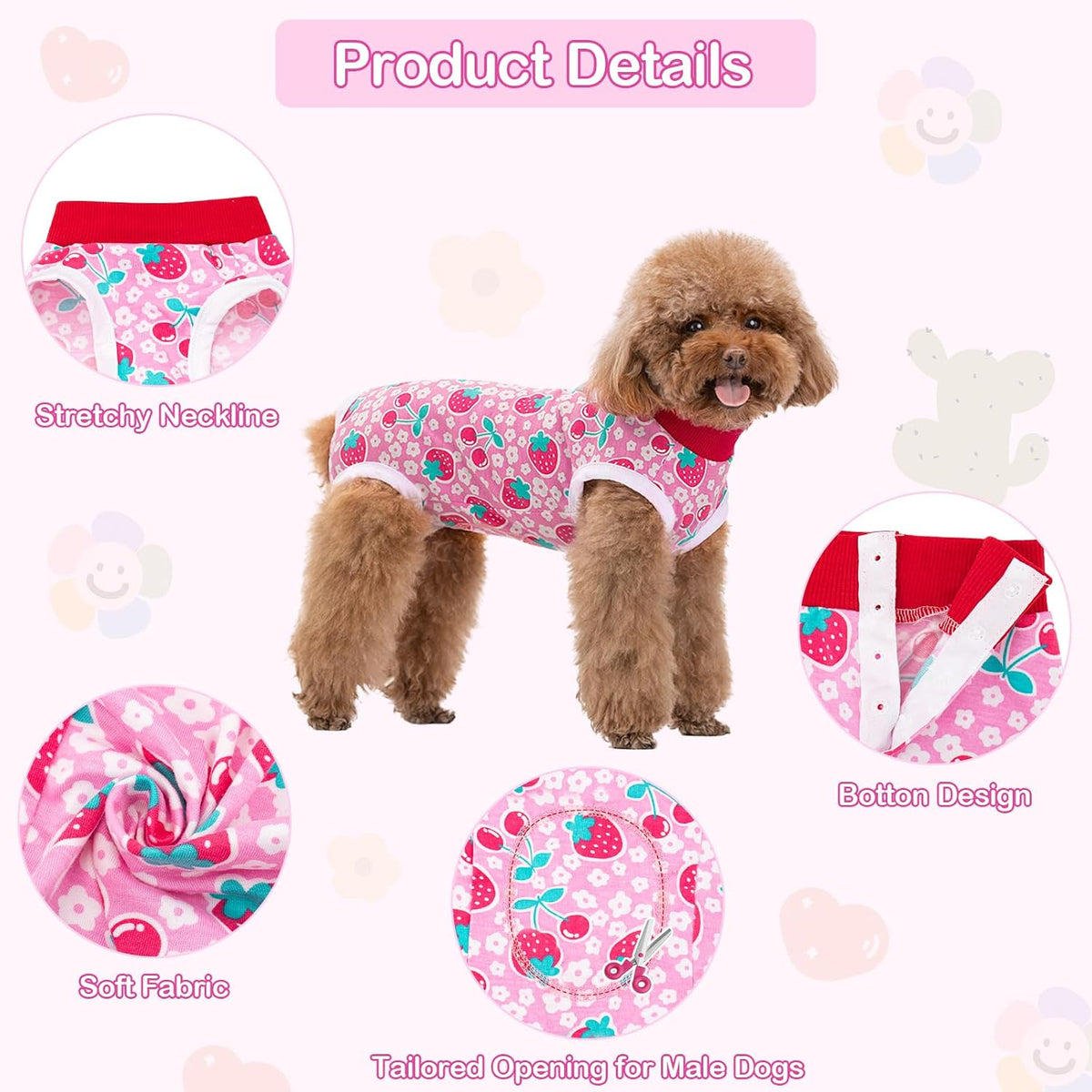 Recovery Suit for Dogs After Surgery Dog Onesie Female Spay Surgical