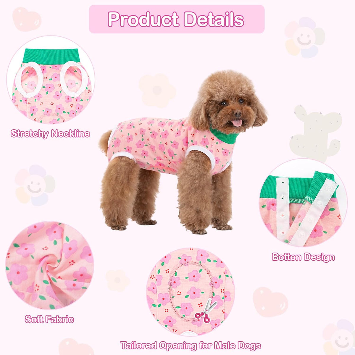 Recovery Suit for Dogs After Surgery Dog Onesie Female Spay Surgical