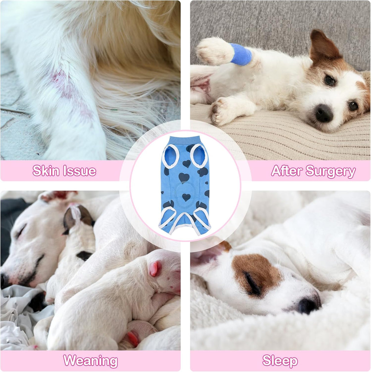 Recovery Suit for Dogs After Surgery Dog Onesie Female Spay Surgical