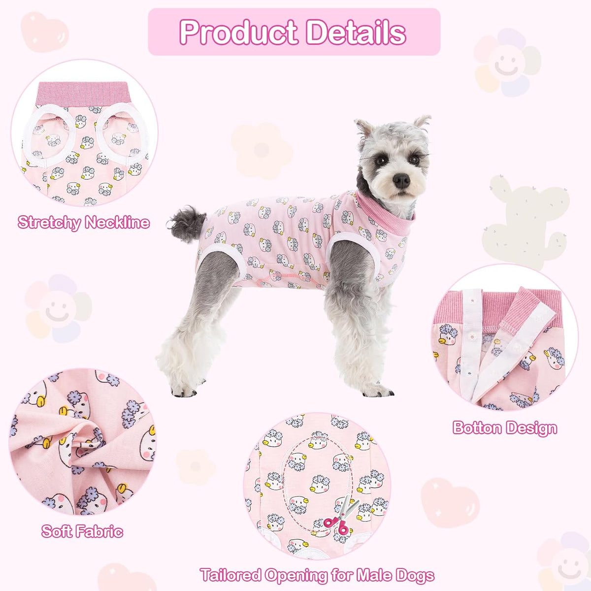 Recovery Suit for Dogs After Surgery Dog Onesie Female Spay Surgical