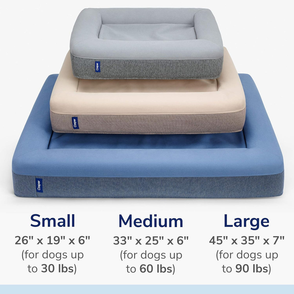 Dog Bed, Plush Memory Foam, Small, Gray, 26.0"L x 19.0"W x 6.0"Th