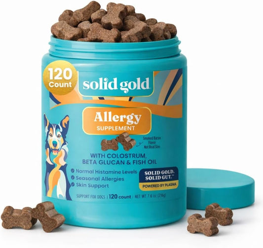 Solid Gold Dog Allergy Chews for Itchy Skin & Immune Support