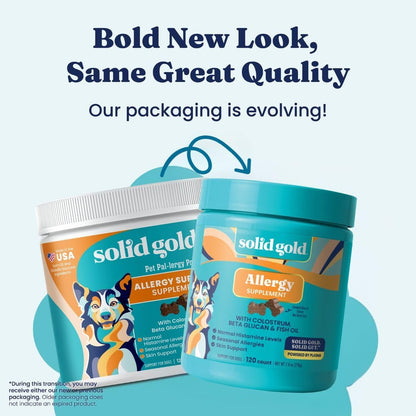 Solid Gold Dog Allergy Chews for Itchy Skin & Immune Support